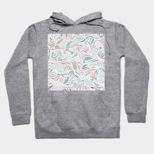 Pastel Contemporary Abstraction / Papercut Nature Hoodie